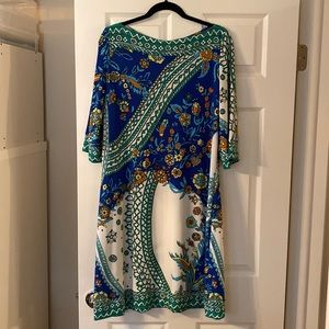 Dress Barn jersey sheath dress 3/4 sleeves